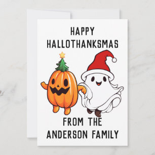 Cartão De Festividades Feliz HalloGraçasMas