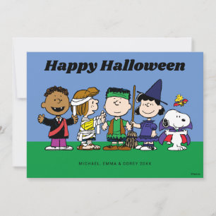 Cartão De Festividades Feliz Halloween A Turma do Terror