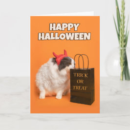 Cartão De Festividades Feliz Halloween para qualquer gato disfarçado