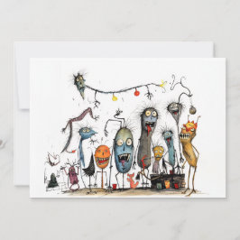 Cartão De Festividades Feliz Halloween, Você Monstro!