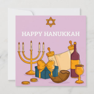 Cartão De Festividades Feliz Hanukkah