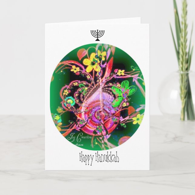 Cartão De Festividades Feliz Hanukkah (Frente)