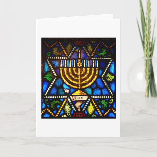 CARTÃO DE FESTIVIDADES FELIZ HANUKKAH (Frente)