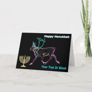 Cartão De Festividades Feliz Hanukkah - Caribe elétrico