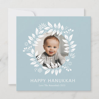 Cartão De Festividades feliz hanukkah floral