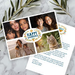 Cartão De Festividades FELIZ HANUKKAH Floral Wreath Menorah Fotografias P<br><div class="desc">A mão desenhou florais por mim para você. Clique em "personalizar" para editar e adicionar seu próprio texto à parte traseira e fotos na parte frontal do cartão ou alterar a(s) fonte(s). Tudo é personalizável. Não se esqueça de adicionar fotos sob o trabalho de arte para manter o design. Para...</div>