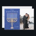 Cartão De Festividades Feliz Hanukkah Menorah<br><div class="desc">Cartão de design de fotografias Feliz Hanukkah Menorah</div>