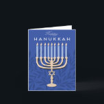 Cartão De Festividades Feliz Hanukkah Menorah<br><div class="desc">Cartão de design de fotografias Feliz Hanukkah Menorah</div>