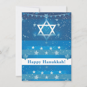 Cartão De Festividades 🕎 Feliz Hanukkah, personalizável