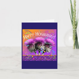 Cartão De Festividades Feliz Hogmanay!