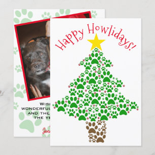 Cartão De Festividades Feliz Howlidays A Vara Diversão Imprime Foto Da