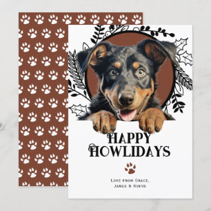 Cartão De Festividades Feliz Howlidays Beauceron Dog Natal