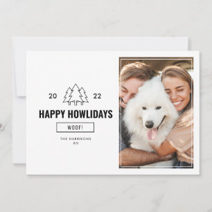 Cartão De Festividades Feliz Howlidays Família Canina Foto 2022