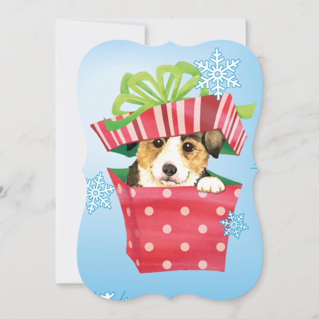Cartão De Festividades Feliz Howlidays Pembroke Welsh Corgi (Frente)