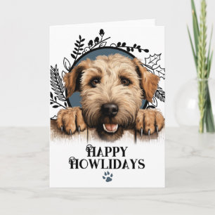 Cartão De Festividades Feliz Howlidays Wheaten Terrier Dog Natal