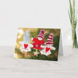 Cartão De Festividades Feliz Knitmas