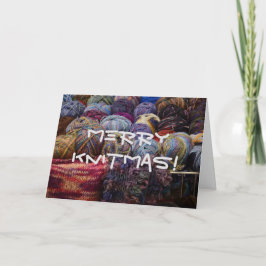 Cartão De Festividades Feliz Knitmas
