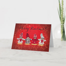 Cartão De Festividades Feliz Knitmas