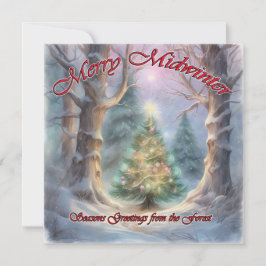 Cartão De Festividades Feliz Meio do Inverno, Cumprimentos de Fim de Ano 
