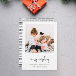 Cartão De Festividades Feliz Minimalista Tudo Natal