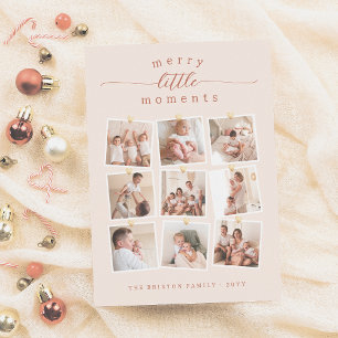 Cartão De Festividades Feliz Momento 9 Foto Colagem Natal