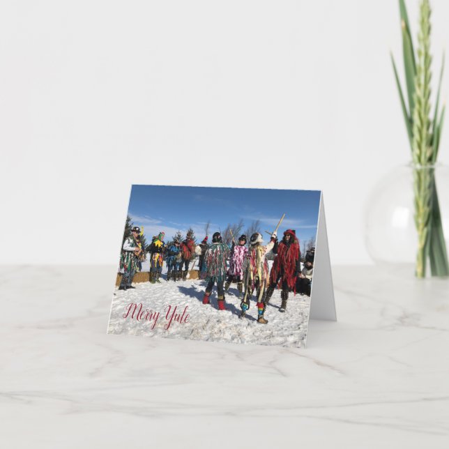 Cartão De Festividades Feliz Morris Yule (Frente)