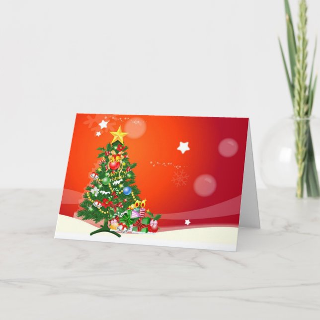 Cartão De Festividades Feliz Natal (Frente)