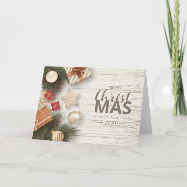 Cartão De Festividades Feliz Natal (Frente)