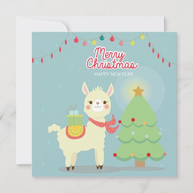 Cartão De Festividades Feliz Natal (Frente)