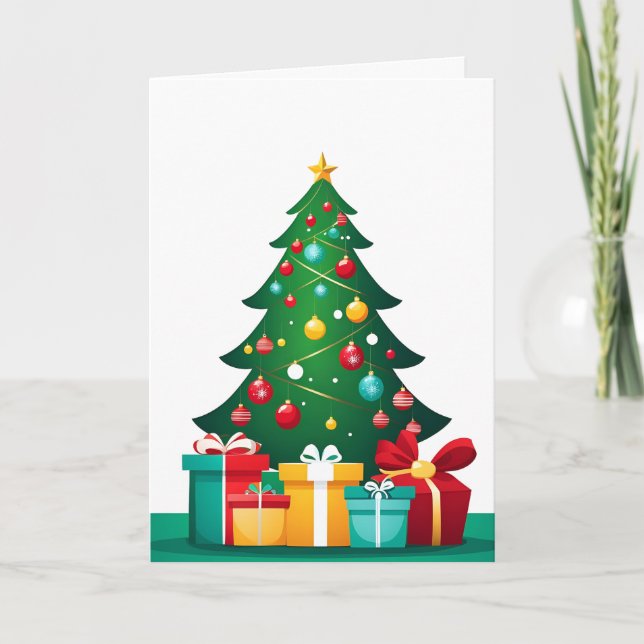 Cartão De Festividades Feliz Natal (Frente)