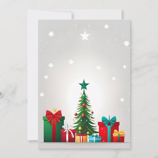 Cartão De Festividades Feliz Natal (Frente)