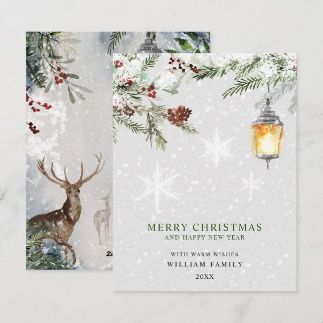 Cartão De Festividades Feliz Natal (Frente/Verso)