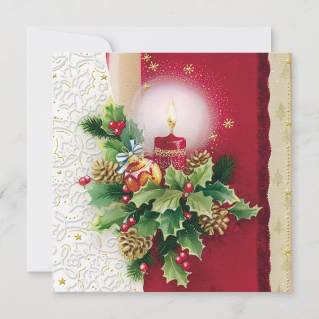 Cartão De Festividades Feliz Natal (Frente)