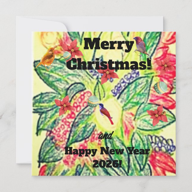 Cartão De Festividades Feliz Natal! (Frente)