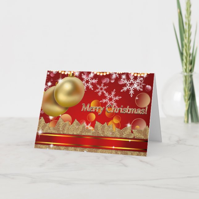 Cartão De Festividades Feliz Natal (Frente)