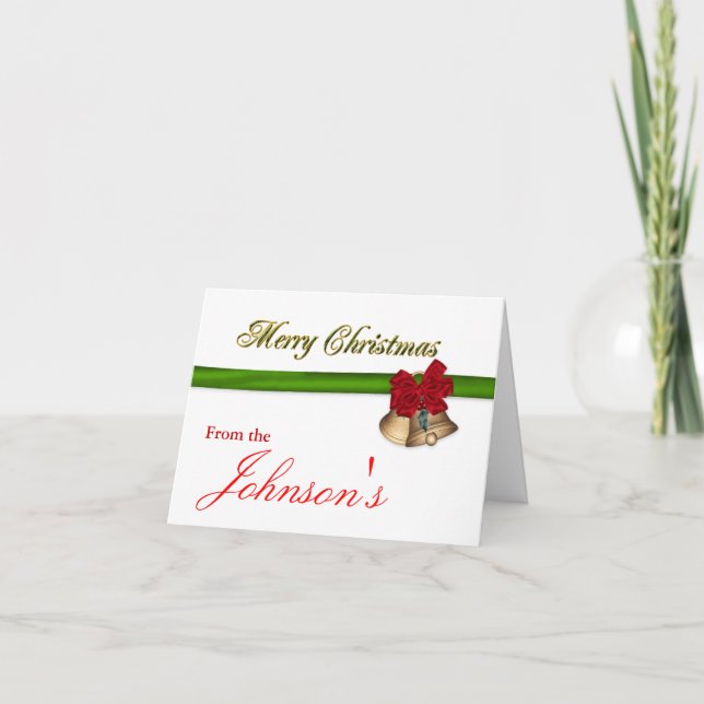 Cartão De Festividades Feliz Natal (Frente)