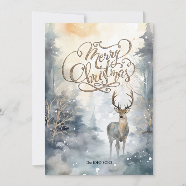 Cartão De Festividades Feliz Natal (Frente)