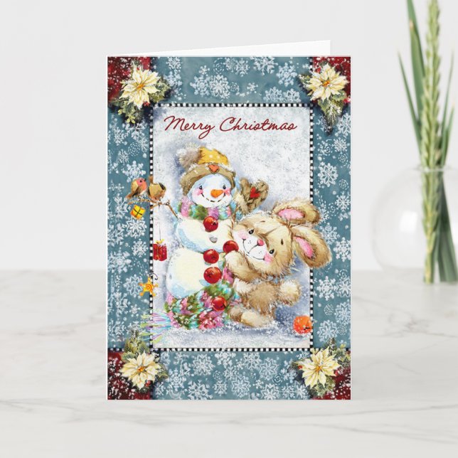 Cartão De Festividades Feliz Natal (Frente)