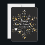 Cartão De Festividades "Feliz Natal"<br><div class="desc">Espalhe alegria,  compartilhe felicidade,  tudo de bom e uma felicidade sempre! Cartões de Natal projetados para alegrar o ano todo.</div>