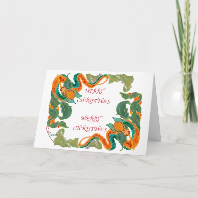 Cartão De Festividades Feliz Natal (Frente)