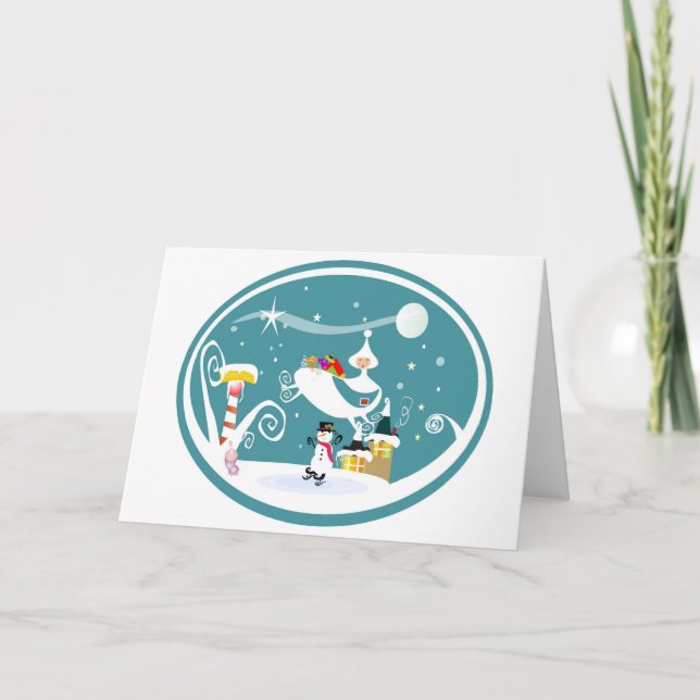 Cartão De Festividades Feliz Natal (Frente)