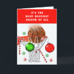 Cartão De Festividades Feliz Natal<br><div class="desc">Design de Natal engraçado para qualquer jogador,  treinador ou fã de equipe.</div>