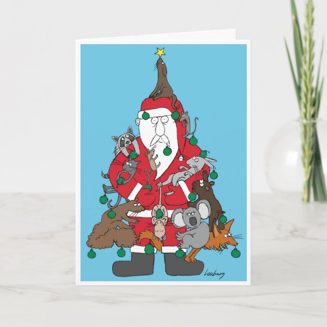 Cartão De Festividades Feliz Natal (Frente)