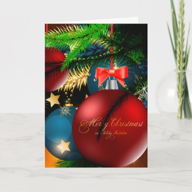 Cartão De Festividades Feliz Natal (Frente)