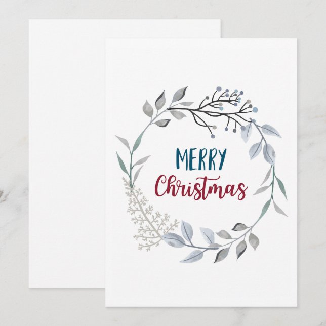 Cartão De Festividades Feliz Natal (Frente/Verso)