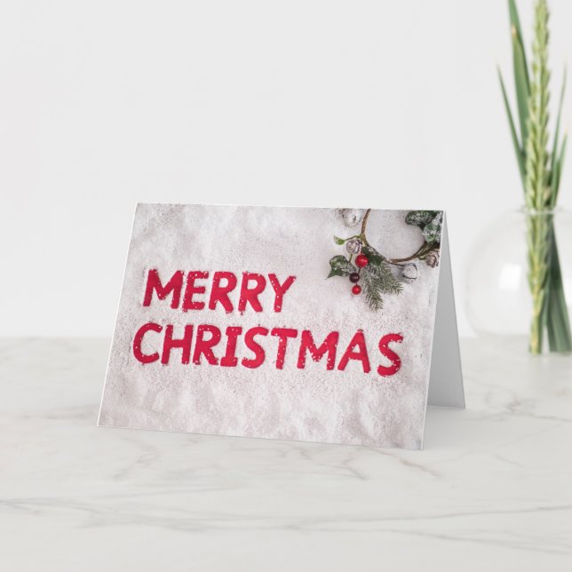 Cartão De Festividades feliz natal (Frente)