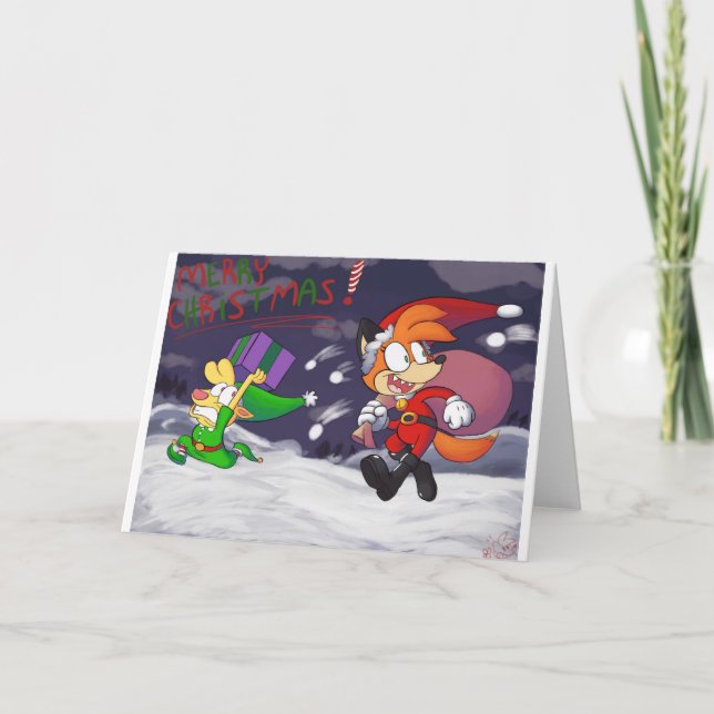 Cartão De Festividades Feliz Natal (Frente)