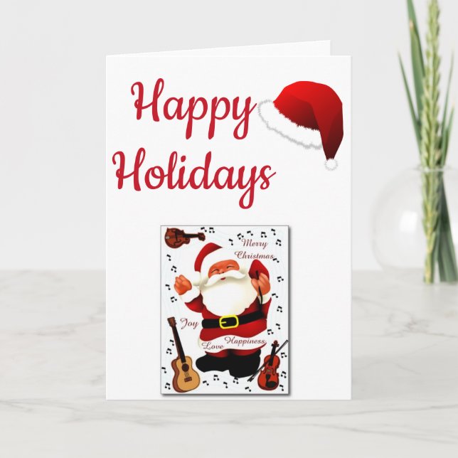 Cartão De Festividades Feliz Natal! (Frente)