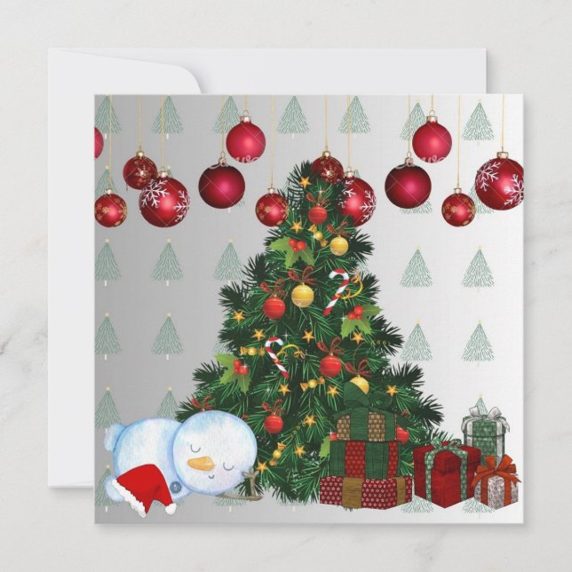 Cartão De Festividades feliz natal (Frente)