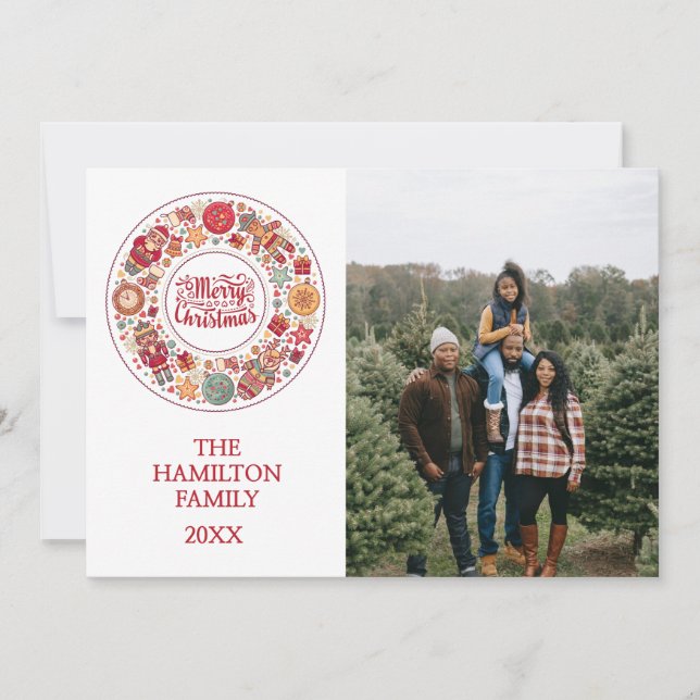 Cartão De Festividades Feliz Natal (Frente)